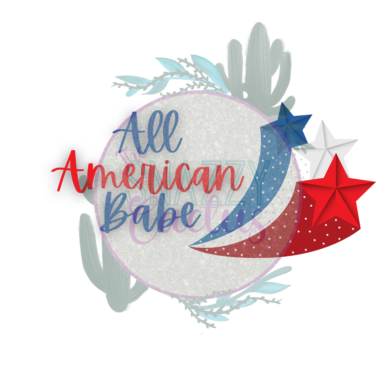All American Babe Stars PNG ONLY