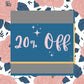 English Blush Floral Graphics Posts Bundle