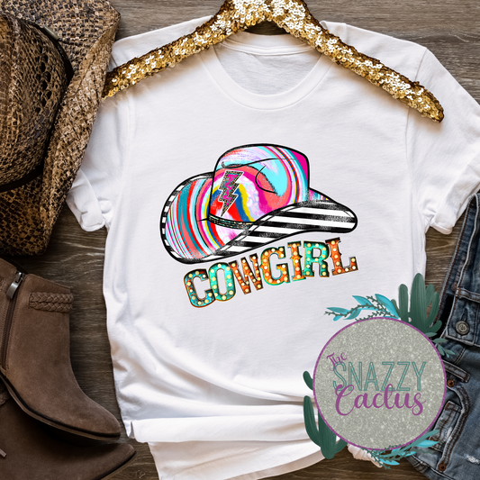 Cowgirl Bright Hat Tee