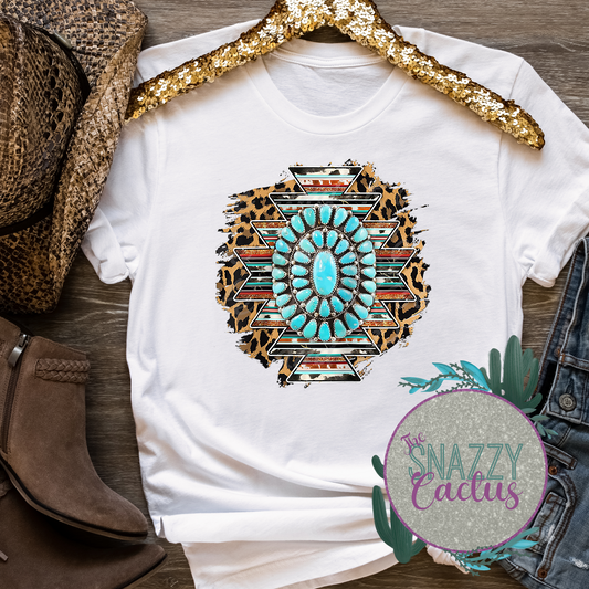 Azteca Turquoise Tee