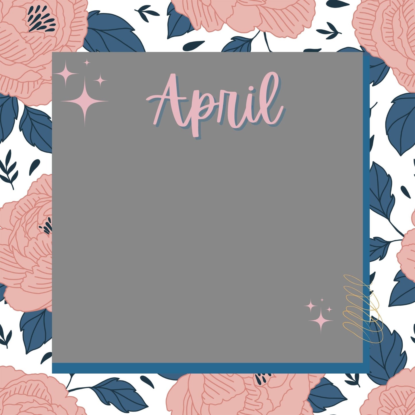 English Blush Floral Graphics Posts Bundle