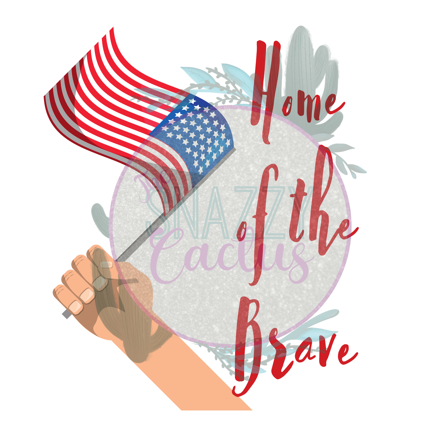 Home of the Brave Script PNG ONLY