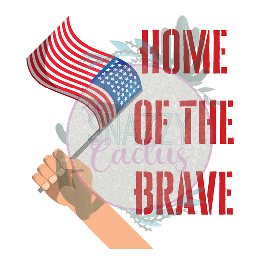 Home of the Brave Stencil PNG ONLY