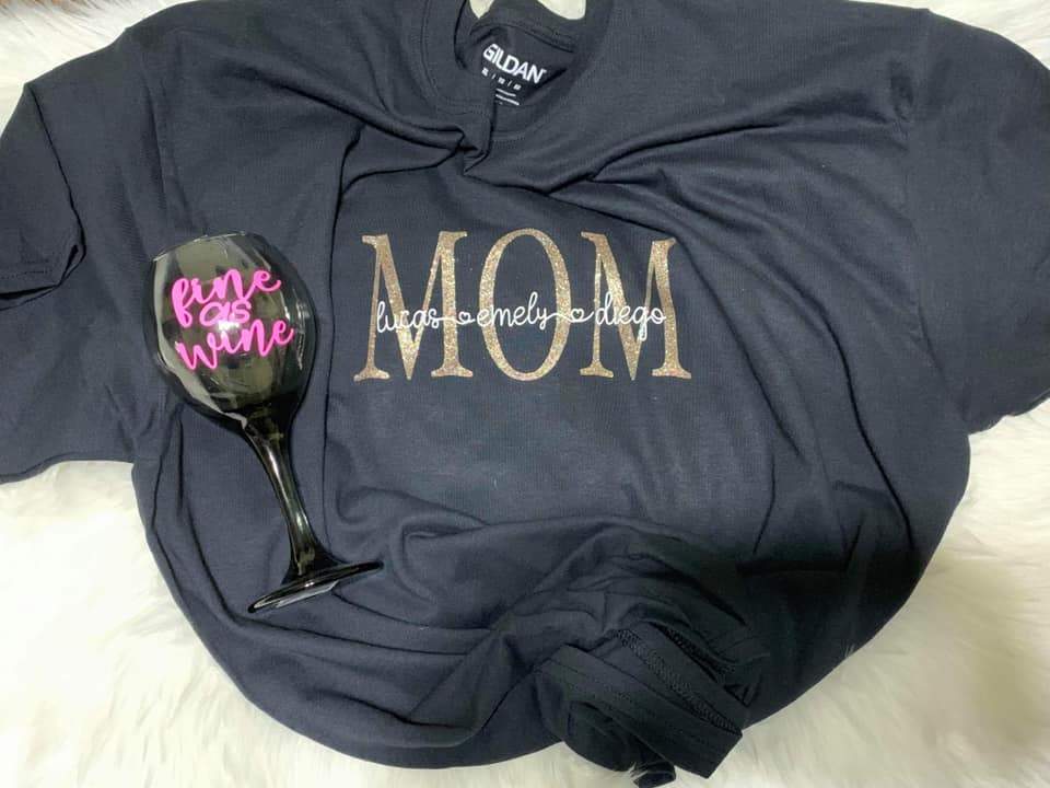 Mom Names Shirt