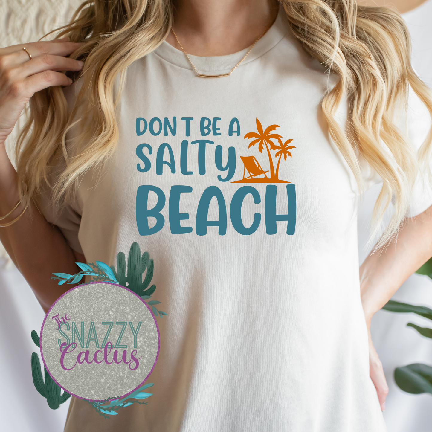 Don't Be A Salty Beach Retro Tee