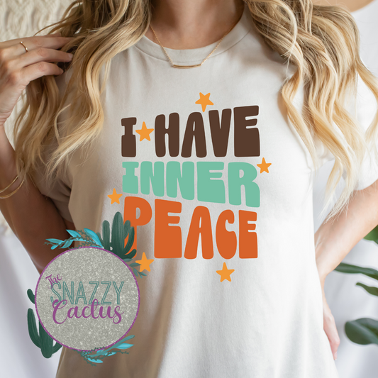 I Have Inner Peace Retro Tee