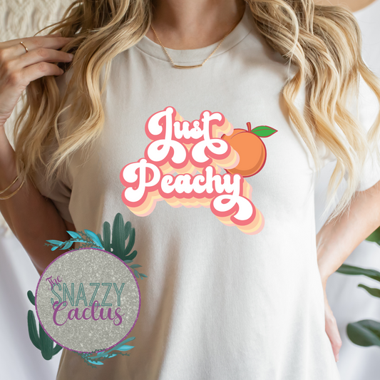 Just Peachy Retro Tee