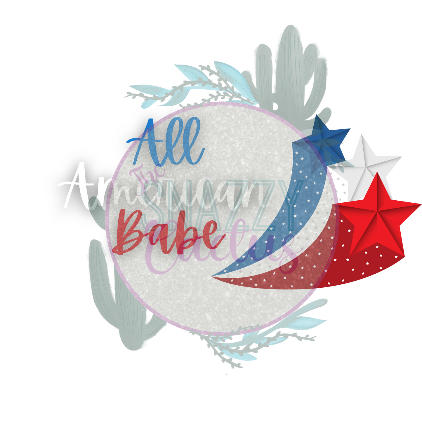 All American Babe Stars  PNG ONLY